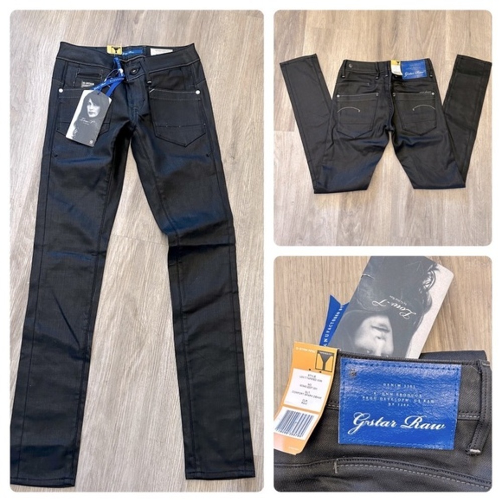Brand new GSTAR RAW Low T tapered women’s designer moto jeans. W25 L32. Rise-7” - Picture 1 of 16
